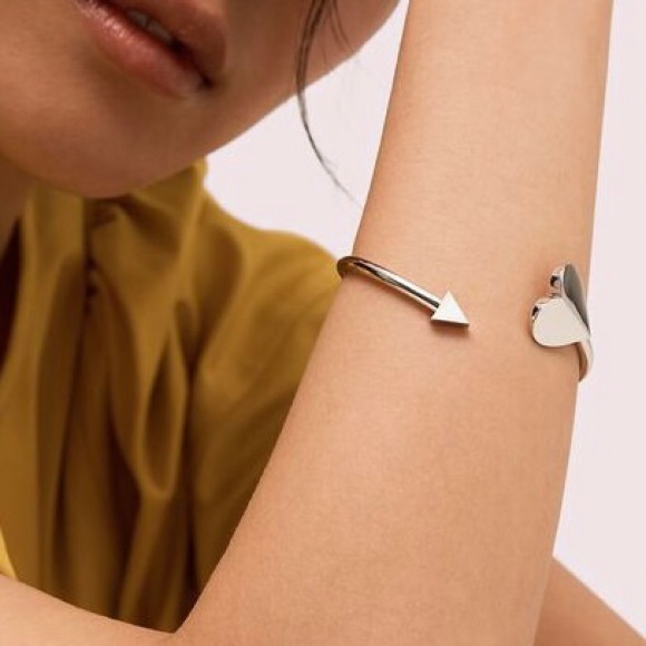 NWT ♠️Kate Spade♠️ Heritage Metal Spade Flex Cuff Bracelet - Picture 6 of 7